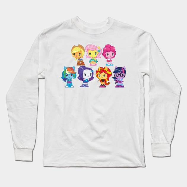 Equestria Girls Long Sleeve T-Shirt by CloudyGlow
